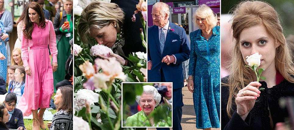 How the Chelsea Flower Show has always been a VERY royal affair: Pictures reveal Queen