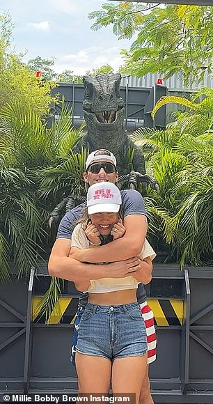 The newlyweds had spent some time at Universal Orlando following their wedding