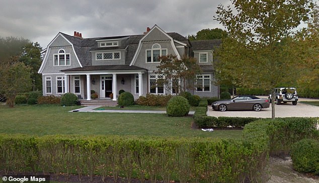 Burke's house in Sag Harbor is a roughly $5.5million family mansion, where he and his wife are raising their three sons