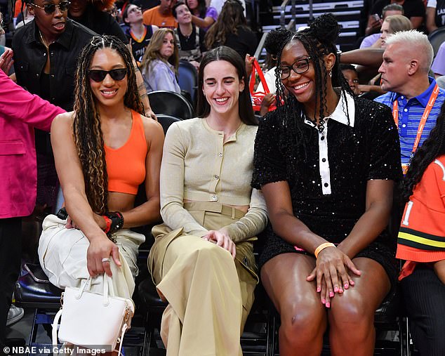 Clark (center) and Reese have helped drive interest in the WNBA to new levels this season