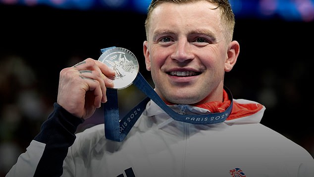 Peaty has already won silver in the 100m breaststroke in Paris, to add to his two Olympic golds from Tokyo