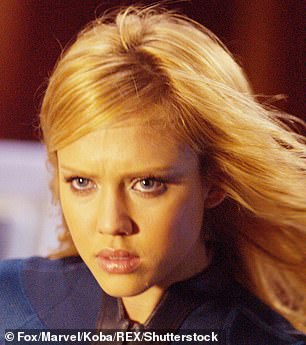 Jessica Alba starred as Sue Storm in Fantastic Four