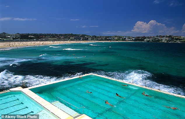 Bondi Beach in Sydney. The overall laid-back lifestyle in Australia promotes a healthier work-life balance than in the UK