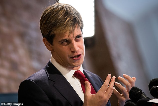 Yiannopoulos, 39, who quit working for West, 47, in May after two years, claimed that West is addicted to nitrous oxide or 'laughing gas' and alleged Connelly was 'aware' of West's 'psychological vulnerabilities' and believed he 'sought to exploit them' by supplying the gas- Pictured in 2017 in NYC