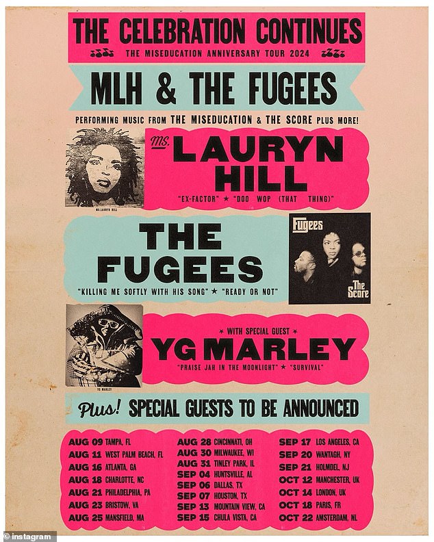 On Tuesday, August 6, ticket holders hoping to catch the R&B singer and the iconic hip-hop trio the Fugees received correspondence stating they would be refunded