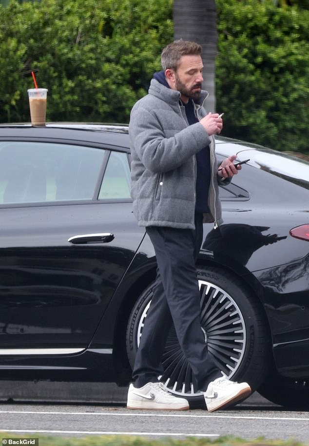 The actor, 51, has often been pictured looking deeply stressed out as he holds onto a caffeinated beverage (usually from his beloved Dunkin Donuts) to get him through