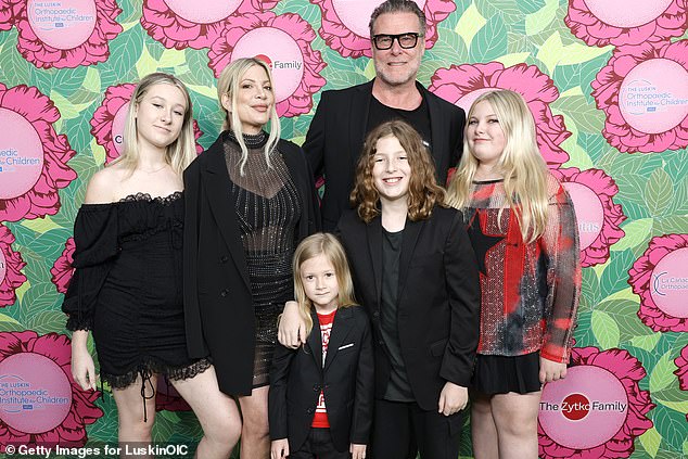 Tori also asked for joint legal custody of her kids. McDermott's visitation rights have yet to be finalized by a judge; Tori, Dean, Liam, Stella and Finn Davey seen in 2023