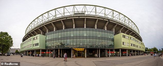 The popstar, 34, is due to perform at Vienna's Ernst-Happel Stadion (pictured) on August 8, 9, and 10 and security measures for the shows will be stepped up