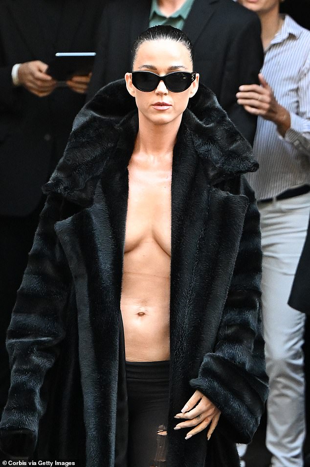 Signs were ominous in June when she attended Balenciaga ¿s latest couture showing in Paris bare-chested in an unzipped fur jacket and not much else.