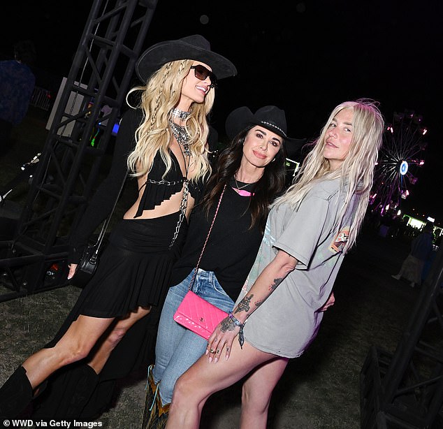 Kesha was seen in April at Coachella with Richards and her niece Paris Hilton