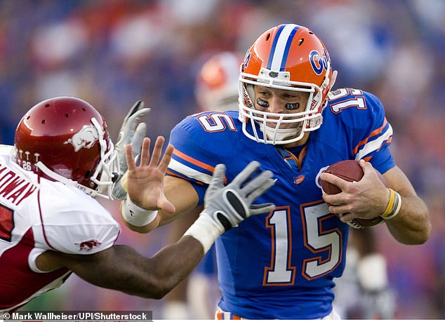 Tebow and Hernandez played together on the Florida Gator for three seasons before both moving on to the NFL