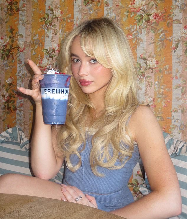 Sabrina Carpenter has cemented herself as a Hollywood 'it girl' after launching a smoothie at Erewhon