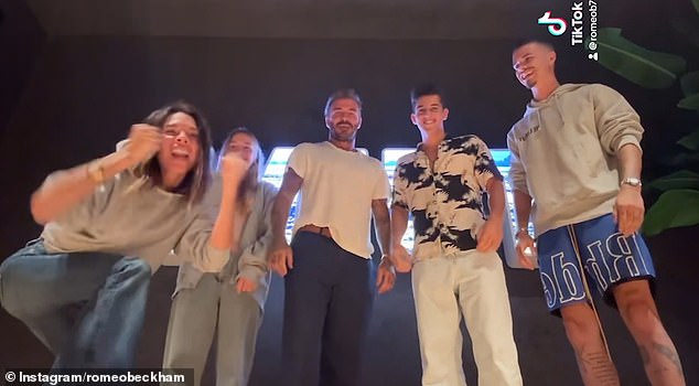 Victoria Beckham was left red faced after being pranked by her family in hilarious TikTok video on Thursday