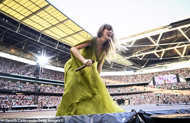 Swift was set to perform at the Ernst Happel Stadium on Thursday, Friday and Saturday (Pictured in London)