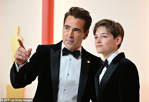 The actor shares James with his ex, Canadian model Kim Bordenave, and has another son called Henry, 14 (pictured) with Alicja Bachleda-Curús, his co-star in the 2009 film Ondine