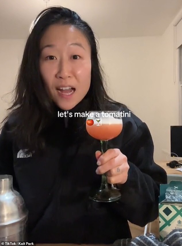 Perhaps the most recent tomato girl trend making its way through TikTok are tomato martinis - or Tomatinis. TikToker Kait Park made one in a recent clip, dubbing it her 'new summer drink'