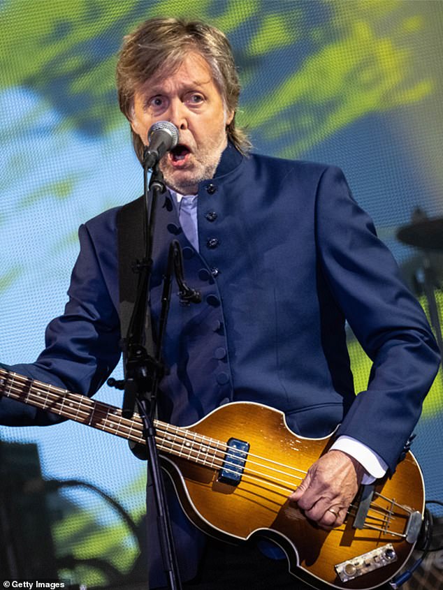 The film will also give fans a chance to listen to Sir Paul performing Twenty Flight Rock which was the song he played for John Lennon during their first meeting (pictured 2022)