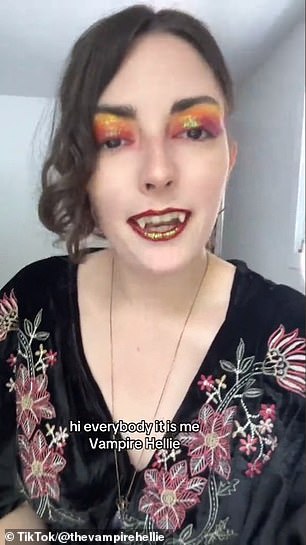 Recently, Hellen Schweizer, 29, from Wooster, Ohio, who identifies as a vampire, lifted the lid on her unusual lifestyle