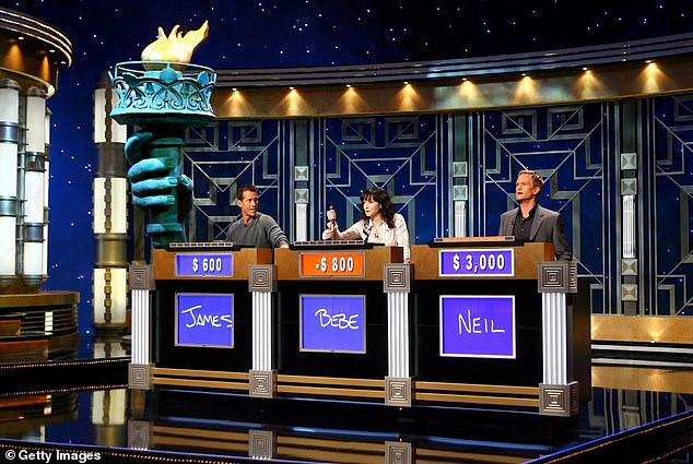 The show will be a spinoff of the popular Jeopardy! show; pictured James Denton, Bebe Neuwirth, and Neil Patrick Harris during a rehearsal for Celebrity Jeopardy back in 2006