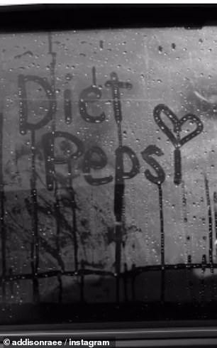 'Help me ¿¿,' Addison captioned another recent social media post, prompting the official Pepsi Instagram account to comment: 'you wrote?'