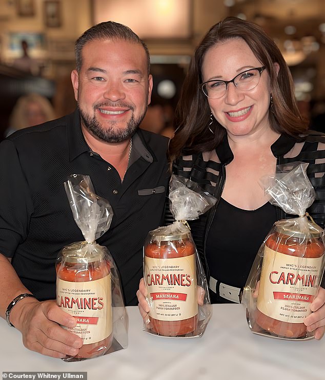 Jon Gosselin enjoyed a rare cheat night after losing more than 30lbs on Ozempic when he joined friends for dinner at the Italian restaurant Carmine's in Atlantic City, New Jersey, on Wednesday