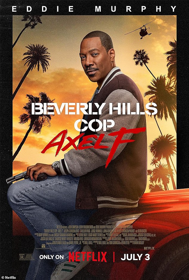 Netflix's Beverly Hills Cop: Axel F remained atop the movie charts, even though it dropped a whopping 55% in its second week on the streaming service