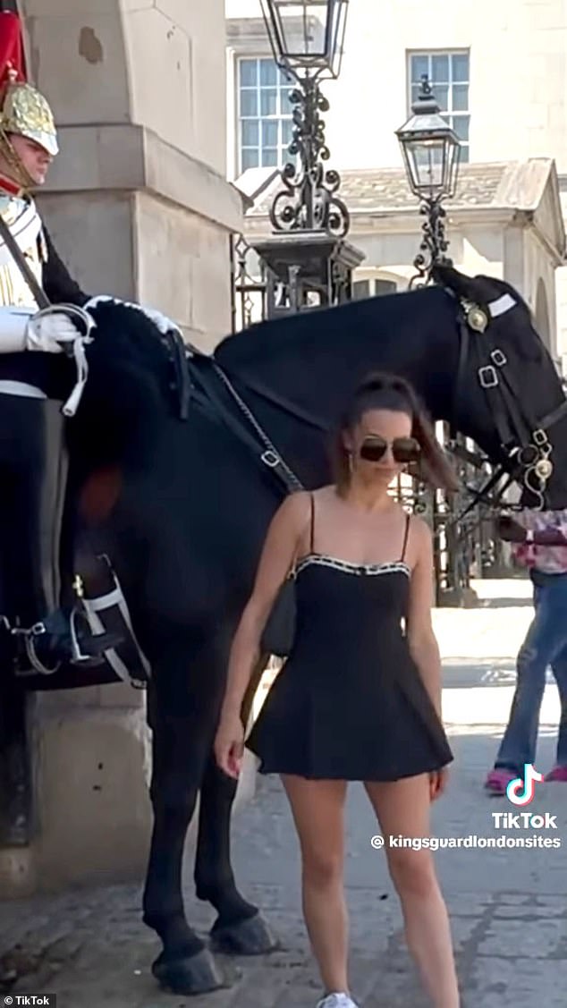 Scheana Shay's London holiday earlier in July had an unfortunate hiccup after a King's Guard horse tried to take a bite out of her