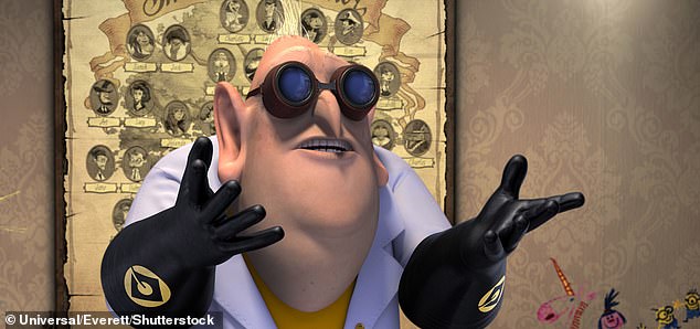 The disgraced comedian previously voiced the character scientist Dr Nefario (pictured) in the animated film series