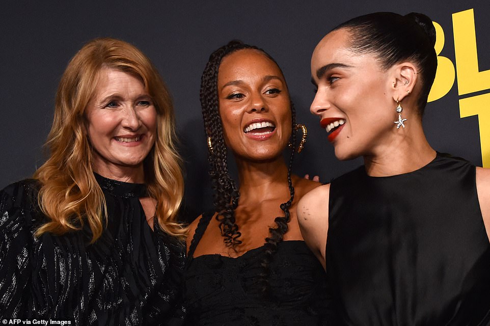 The ladies all shared a giggle on the star-studded red carpet