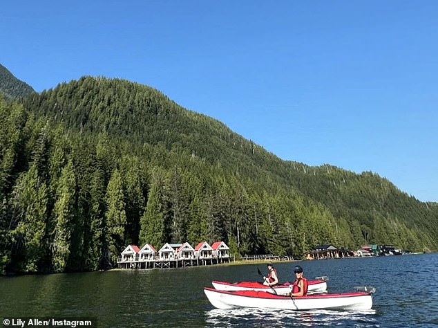 She also enjoyed plenty of time on the water as she took up kayaking