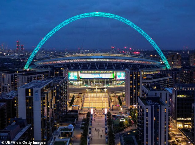 Following news that the singer was forced to cancel her Vienna concerts after a terror plot was foiled by police, the star is pressing forward with the shows at Wembley Stadium (pictured)