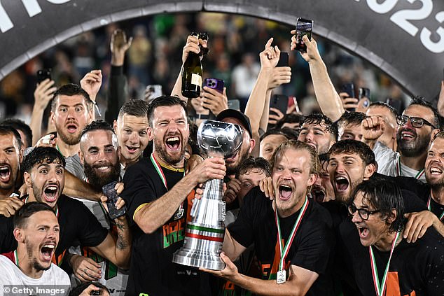 The team were promoted back to Serie A in June after beating Cremonese in the play-off final