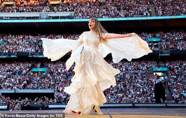 Officials at Wembley Stadium told TMZ the changes are not connected with the Vienna terror plot. Instead, they claim the seat changes are due to sightline issues; Swift seen in June