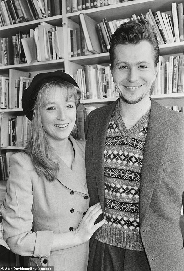 The actress confessed her concerns weren't taken into account when filming the intimate scenes as she explained: 'We were very exposed. Our modesty was kind of intact but vulnerable' (pictured in 1986 with her then husband Gary Oldman)