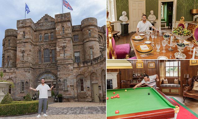 I'm the solo king of the castle! Meet the man who lives alone in Scotland's most expensive