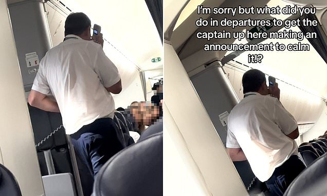 Hilarious moment Tui pilot channels his 'inner headteacher' as he tells off rowdy