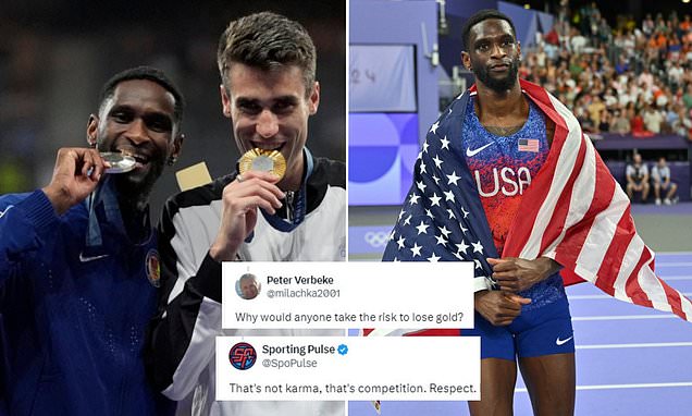 Olympics fans left divided after Team USA high-jumper Shelby McEwen refused to share his