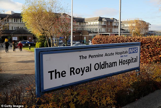 The tragedy comes as criticism grows around the NHS ’s reliance on PAs – healthcare workers who do not have a medical degree but are employed to support doctors. Pictured: File photo of  The Royal Oldham Hospital