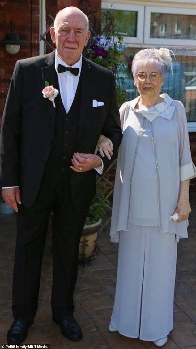 Mrs Pollitt’s daughter Kate said the family had been left ‘broken’, adding: ‘Things need to change.’ Pictured: Susan with her husband Roy