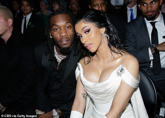 A representative for Cardi B also informed People that the divorce is, 'not based on cheating rumors, but rather has been a long time coming'; seen in 2019 in L.A.