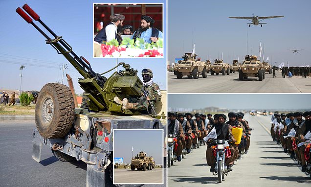 The Taliban's slap in the face to the US: Terrorists parade abandoned American weapons and