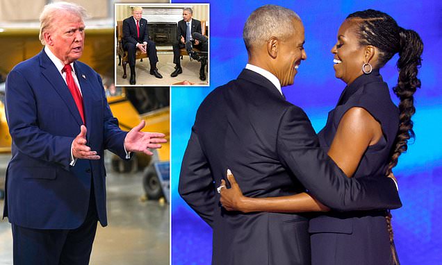 Trump trashes 'nasty' Michelle Obama and 'lousy' Barack for using convention speeches to