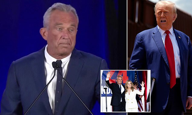 Robert F. Kennedy Jr. suspends 2024 campaign and endorses Trump with a shock ploy that