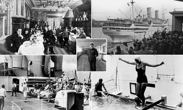 The golden age of sea travel? Fascinating photos show what life was like onboard luxury