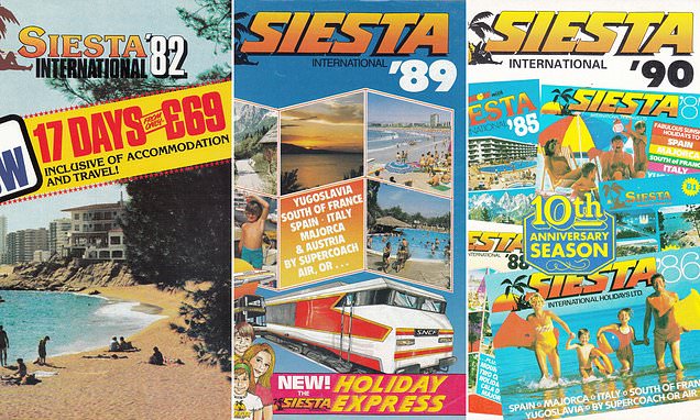 'Two weeks from £69 and under-19s go free!' Old travel brochures unearthed that reveal how