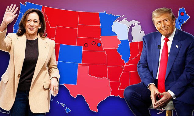 Daily Mail's election model reveals Trump has surged ahead of Kamala Harris ... and shows