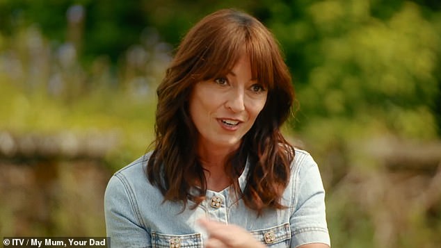 Davina McCall fought back tears as she made a 'really painful' family admission about loneliness during Wednesday night's My Mum, Your Dad