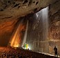 Looking across the main chamber of Gaping Gill