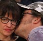 LOS ANGELES, CA - NOVEMBER 09:  Tanya Haden (L) and Jack Black attend a basketball game between the New Orleans Hornets and the Los Angeles Lakers at Staples Center on November 9, 2014 in Los Angeles, California.  (Photo by Noel Vasquez/GC Images)