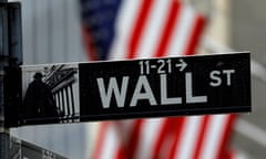 street sign for wall street